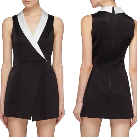 Alice + Olivia Mardell Tuxedo Romper - Picture 3 of 11